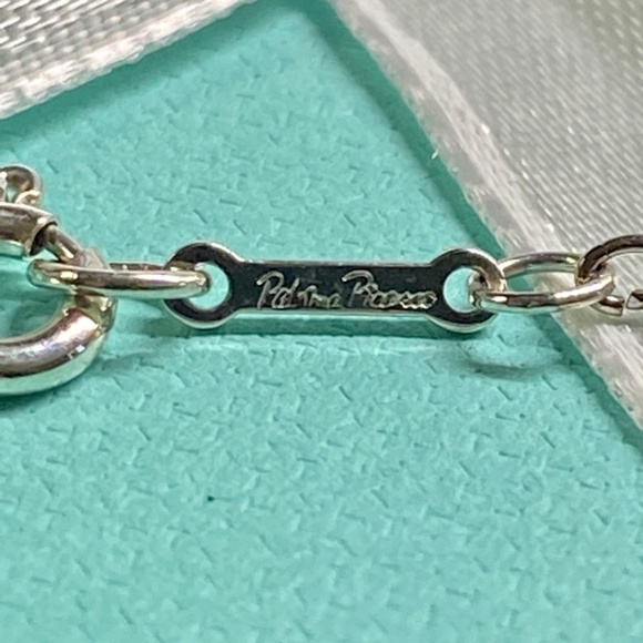 Tiffany & Co Pablo Picasso large Loving Heart Necklace 18” 925  authenticated - Picture 4 of 9